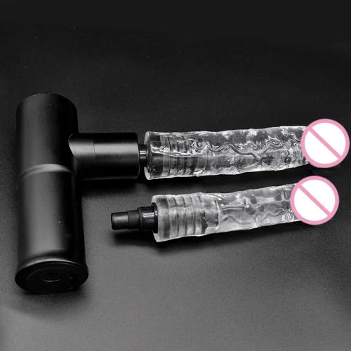 Massage Gun Dildo Attachment Clear