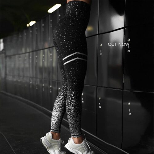 Shimmer Magic Leggings - Black/Silver