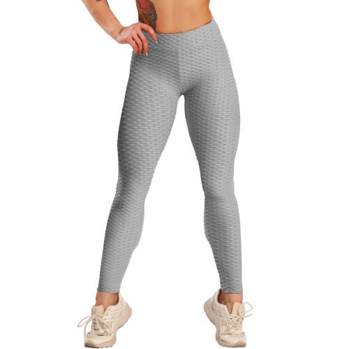 Push up Anti-cellulite High Waist Leggings - Grey