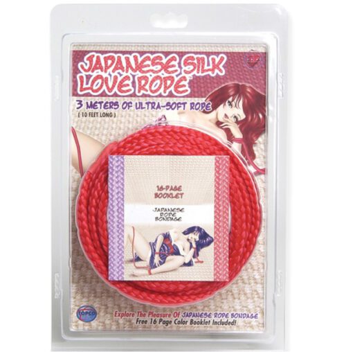 Japanese Silk Love Love Rope 3 Meters Red