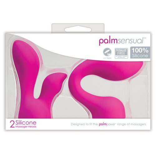 Palm Sensual Attachments 2 Silicone Heads 1