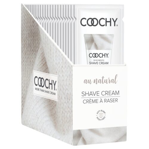 15 ml Coochy Shave Cream Au Natural Display of 24 Foils