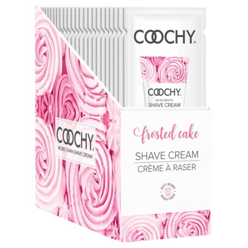 15 ml Coochy Shave Cream Frosted Cake Display of 24 Foils