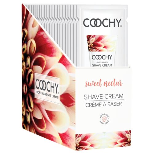 15 ml Coochy Shave Cream Sweet Nectar Display of 24 Foils