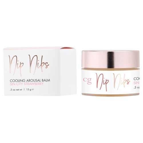 0.5 oz CG Nip Nibs Cooling Arousal Balm Sin City Strawberry