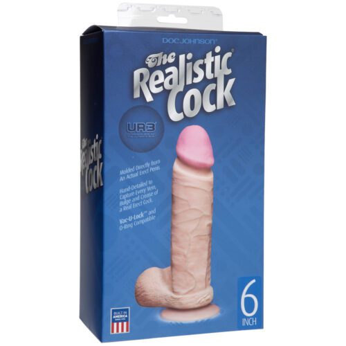 6” Realistic Cock Vanilla