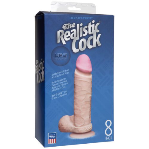 8” Realistic Cock Vanilla