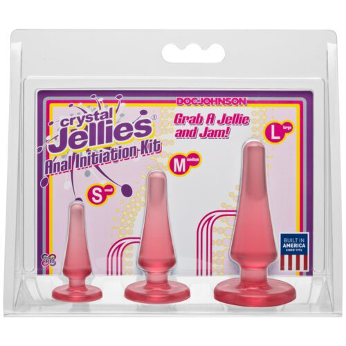 Crystal Jellies Anal Initiation Kit Pink 1