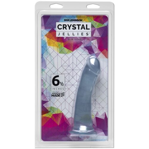 Crystal Jellies® Slim Dong 6.5″ Clear 1