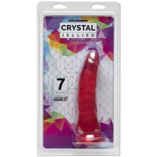 Crystal Jellies® Thin Dong 7″ Pink