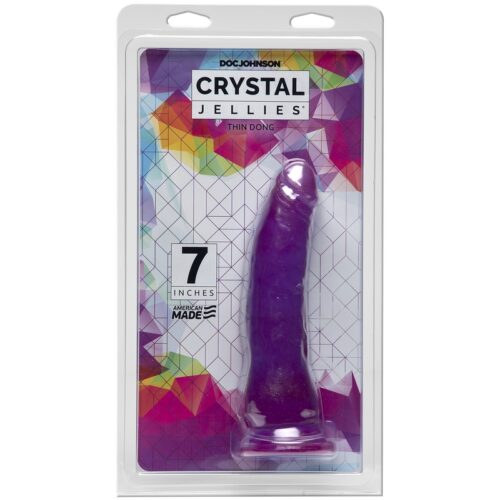 Crystal Jellies® Thin Dong 7″ Purple