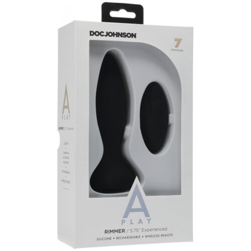 A-Play Experienced Rimmer Silicone Anal Plug with Remote Black