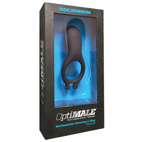 OptiMALE™ Rechargeable Vibrating C-Ring Black