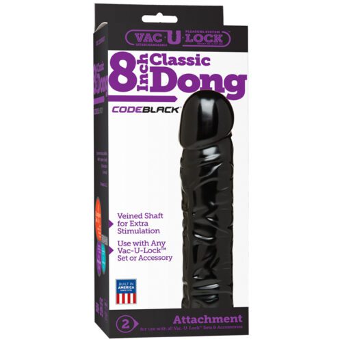 CodeBlack Vac-U-Lock 8″ Classic Dong