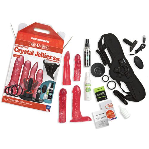 Vac-U-Lock Vibrating Crystal Jellies Set