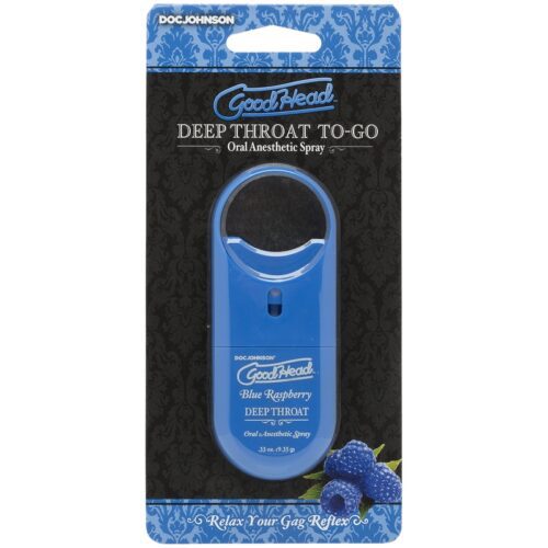 GoodHead™ To-Go Deep Throat Spray Blue Raspberry