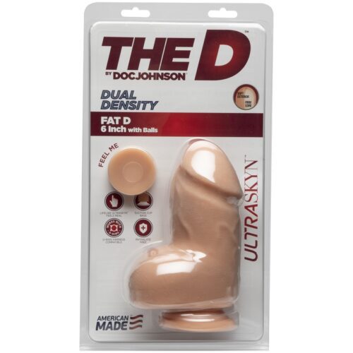 The D 6” with Balls Fat D UltraSkin Dual Density Vanilla