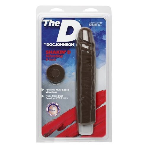 Shakin' D Vibrating 9″ Chocolate