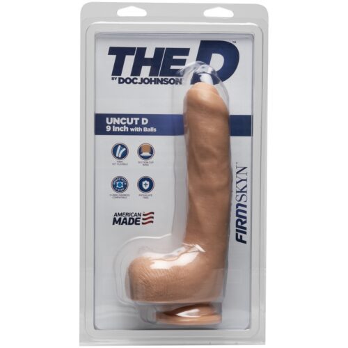 The D 9” with Balls Uncut D FirmSkin Vanilla 1