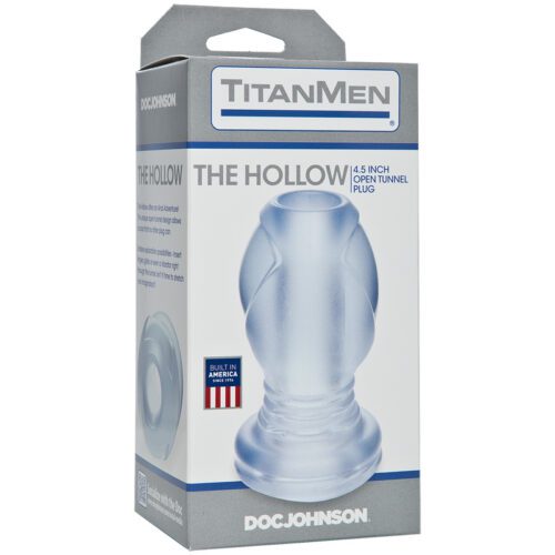 The Hollow Open Tunnel Anal Plug Clear