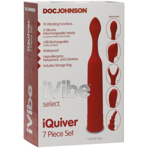 iVibe™ Select iQuiver 7 Piece Set Red Velvet