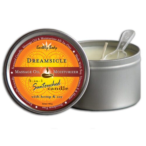 6.8 oz. Round Tin Massage Candle Dreamsicle