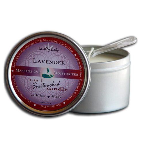 6.8 oz. Round Tin Massage Candle Lavender