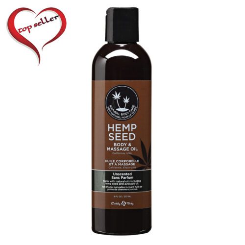 8 oz. Hemp Seed Massage Oil Unscented 1