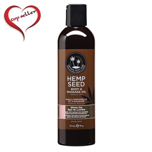 8 oz. Hemp Seed Massage Oil Skinny Dip