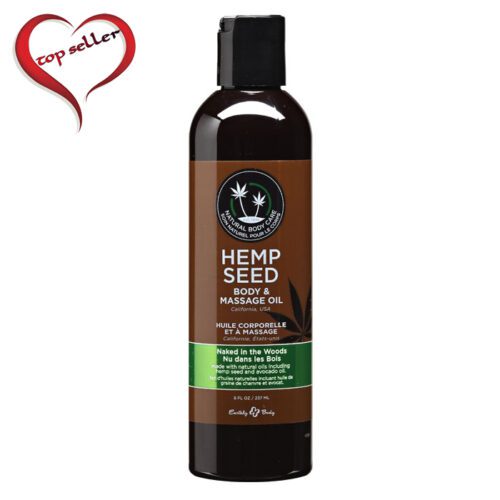 8 oz. Hemp Seed Massage Oil Naked in the Woods