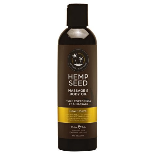 8 oz. Hemp Seed Massage Oil Beach Daze 1