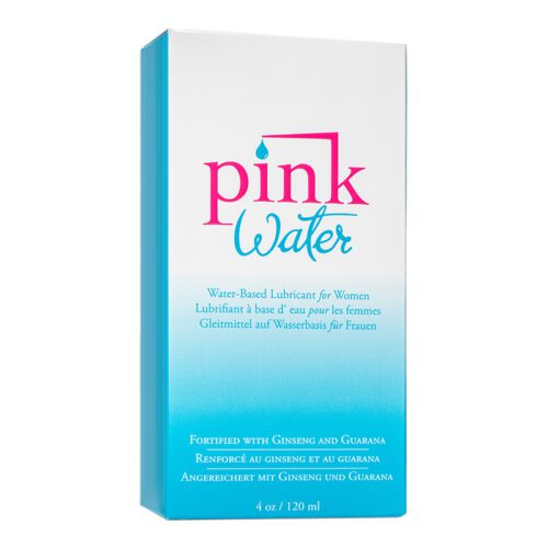 Pink 4 oz Water Based Lube Glass Bottle Unicarton