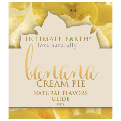 3 ml Flavored Lubricant Pouch Banana Cream Pie 1