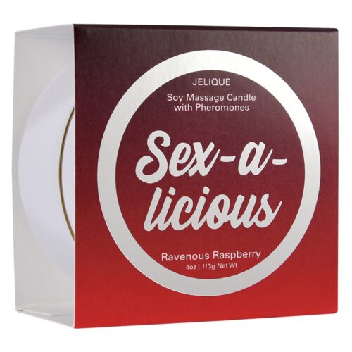 Jelique Products 4 oz Massage Candle Sex-A-Licious Ravenous Raspberry 1