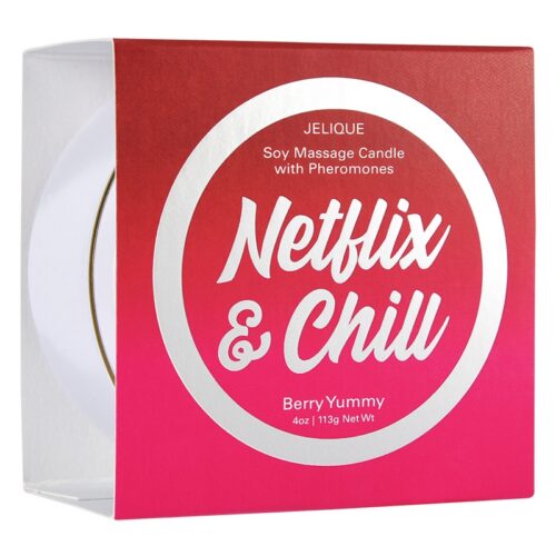 Jelique Products 4 oz Massage Candle Netflix & Chill Berry Yummy