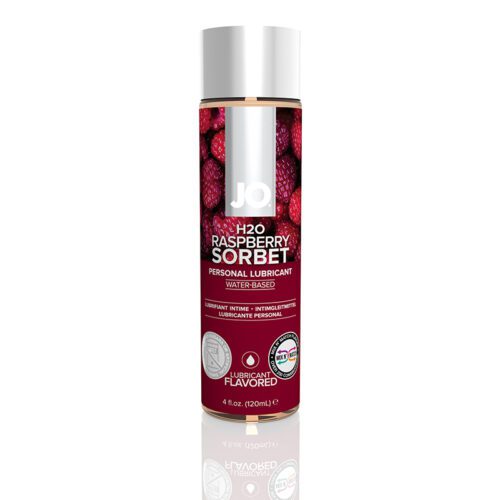 JO Flavored Lubricant 4 oz Raspberry Sorbet