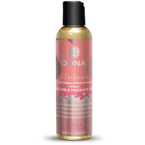 Dona Kissable Massage Oil 3.75 oz Vanilla Buttercream 1