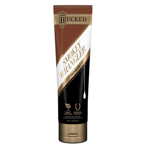 Bucked Smokey Wrangler Masturbation Cream 4 oz. Leather Scent