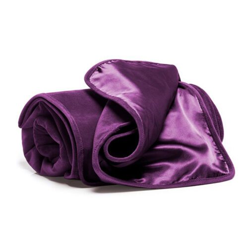 Fascinator Throw Purple Velvish – Travel Size