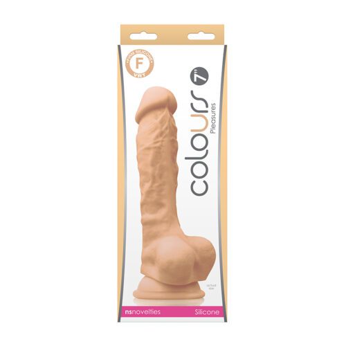 Colours Pleasures 7” Dildo White