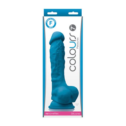 Colours Pleasures Firm 7" Dildo - Blue