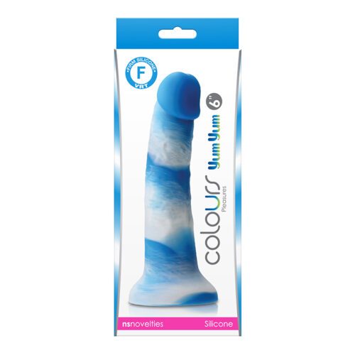 Colors Pleasures 6” Yum Yum Dildo Blue