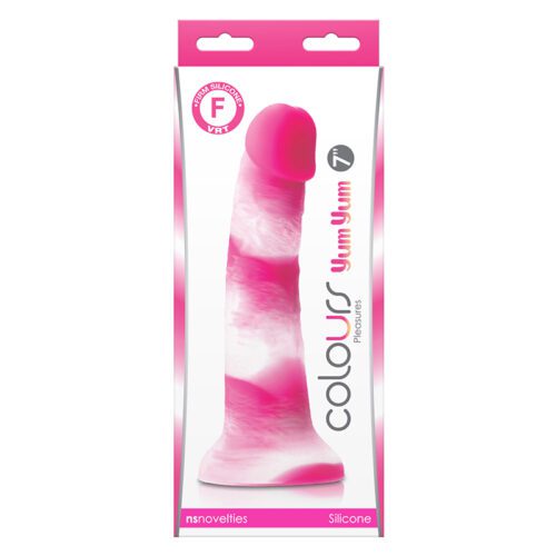 Colors Pleasures 7” Yum Yum Dildo Pink 1