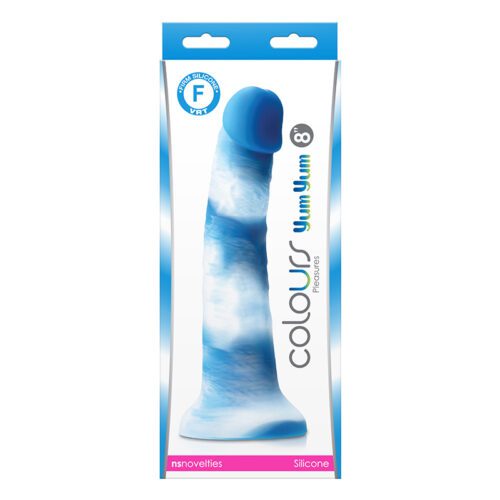 Colors Pleasures 8” Yum Yum Dildo Blue