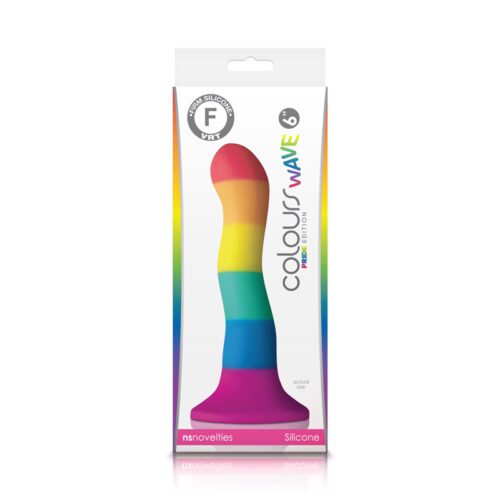 Colours Pride Edition 6″ Rainbow Wave Dildo