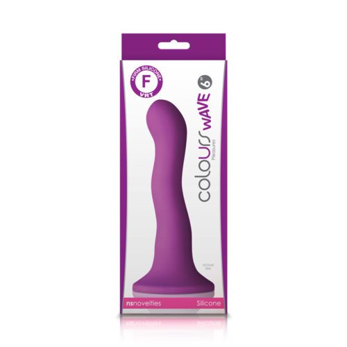 Colours Wave 6” Purple Dildo