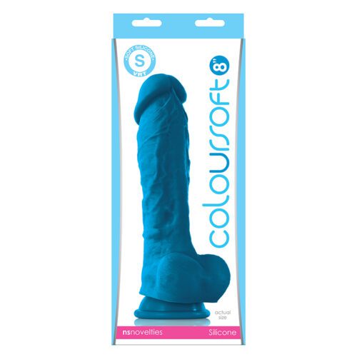 ColourSoft 8″ Soft Dildo Blue