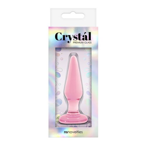 Crystal Tapered Plug Small Pink 1