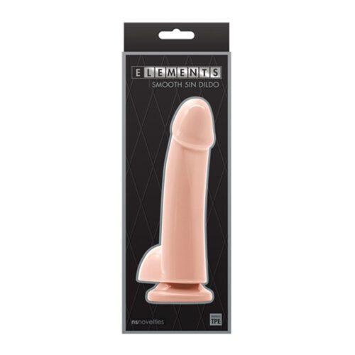 Elements Smooth 5” Dildo White 1