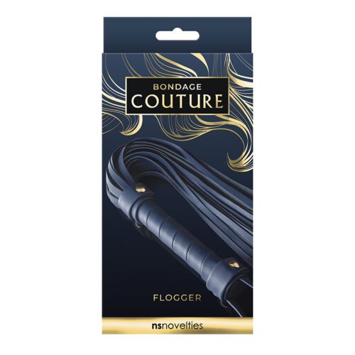 Bondage Couture Flogger - Navy Blue 1